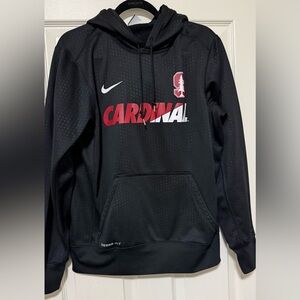 Black Therma Fit Nike Stanford University Cardinals Hoodie Sz M